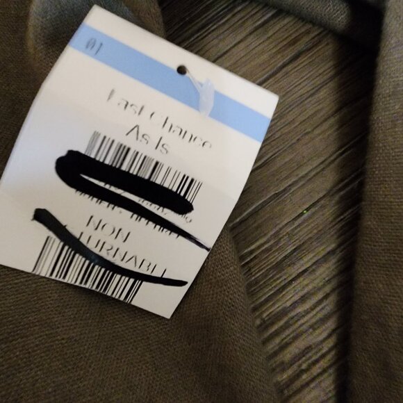 Melrose and Market Crop Linen Blend Blazer NWT Green XL - Picture 9 of 11